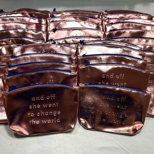 40 Ipsy Glam Bags ~ Rose Gold Bags ~ Cosmetic / Make-Up / Party Gift ~ New/Empty
